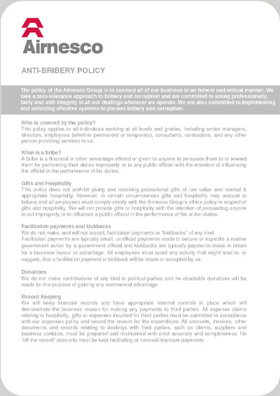 Anti-bribery
