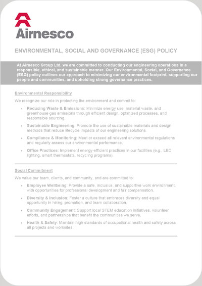 Environmental, Social and Governance (ESG)