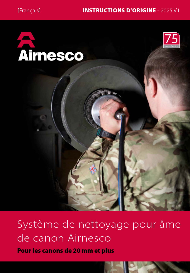 Système de nettoyage pour âme de canon Airnesco