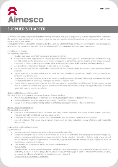 Supplier Charter